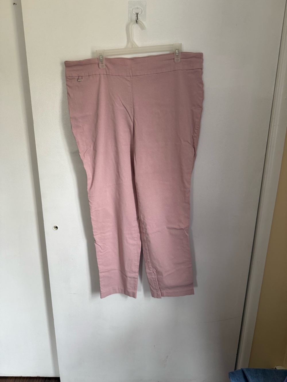 Blush Pink Straight Leg Pants-Avenue